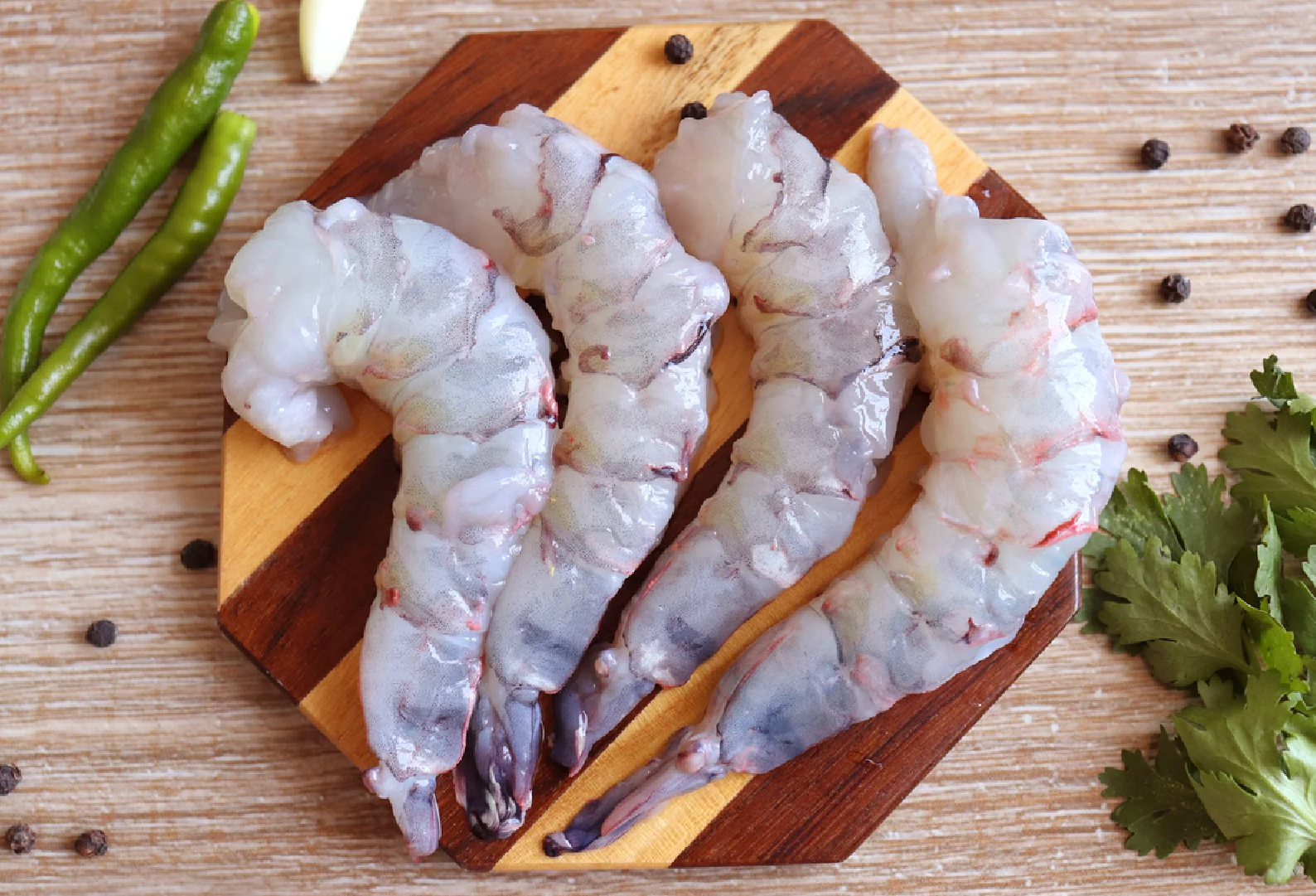 TIGER PRAWNS LARGE CLEANED AND DEVIENED 30 PCS